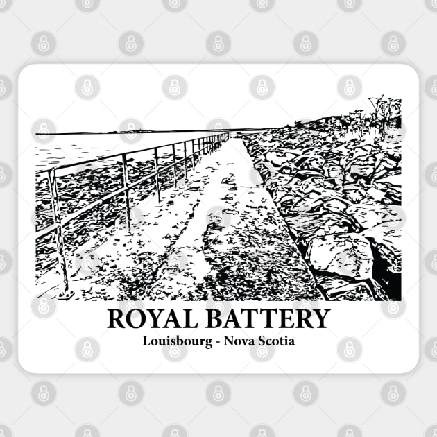 Royal Battery - Louisbourg NS Magnet by Lakeric